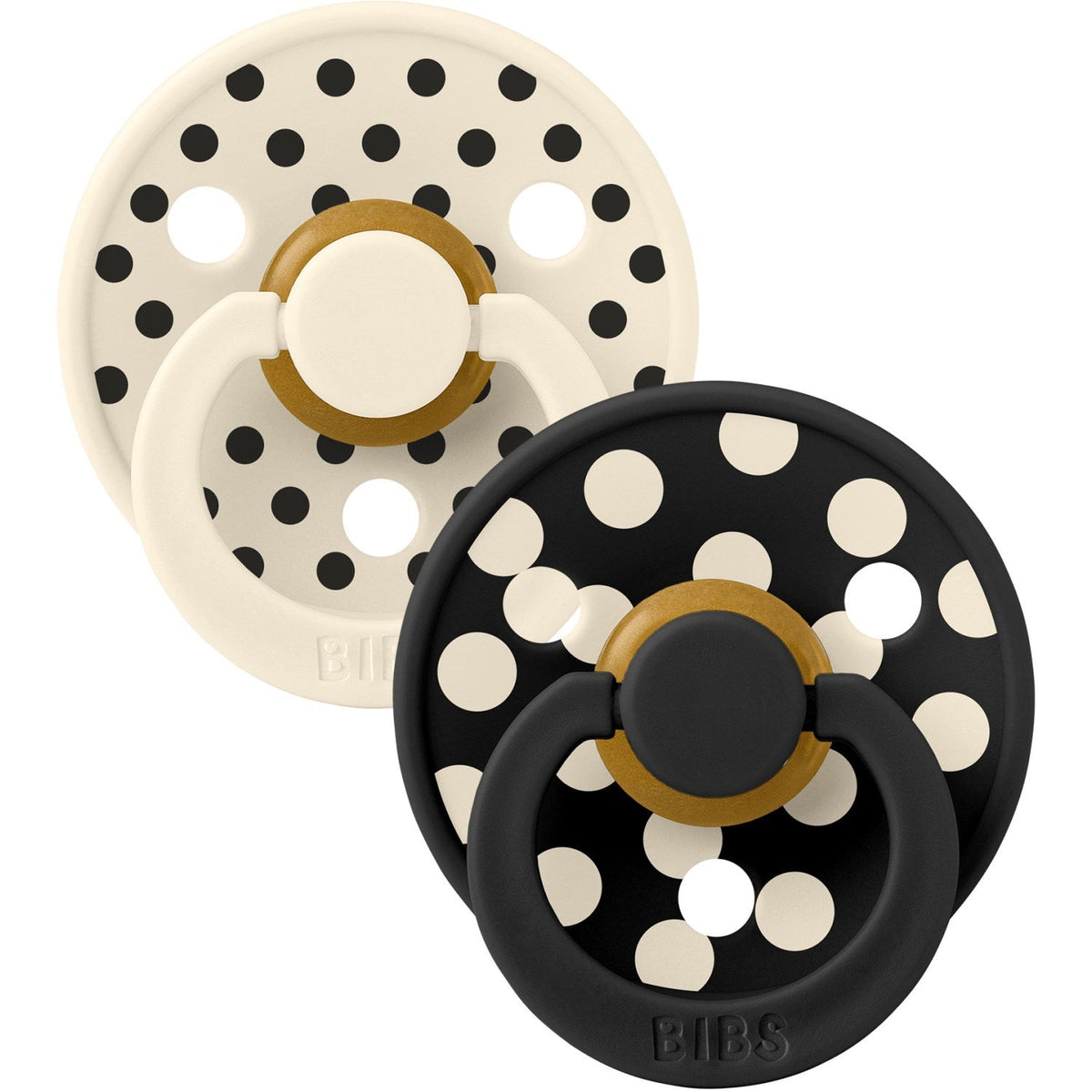 Bibs Ivory/Black Sut Studio Colour 2-Pak Polka Latex