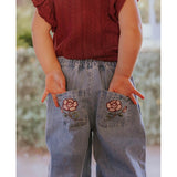 Fliink Medium Denim Blue Don Rose Bukser