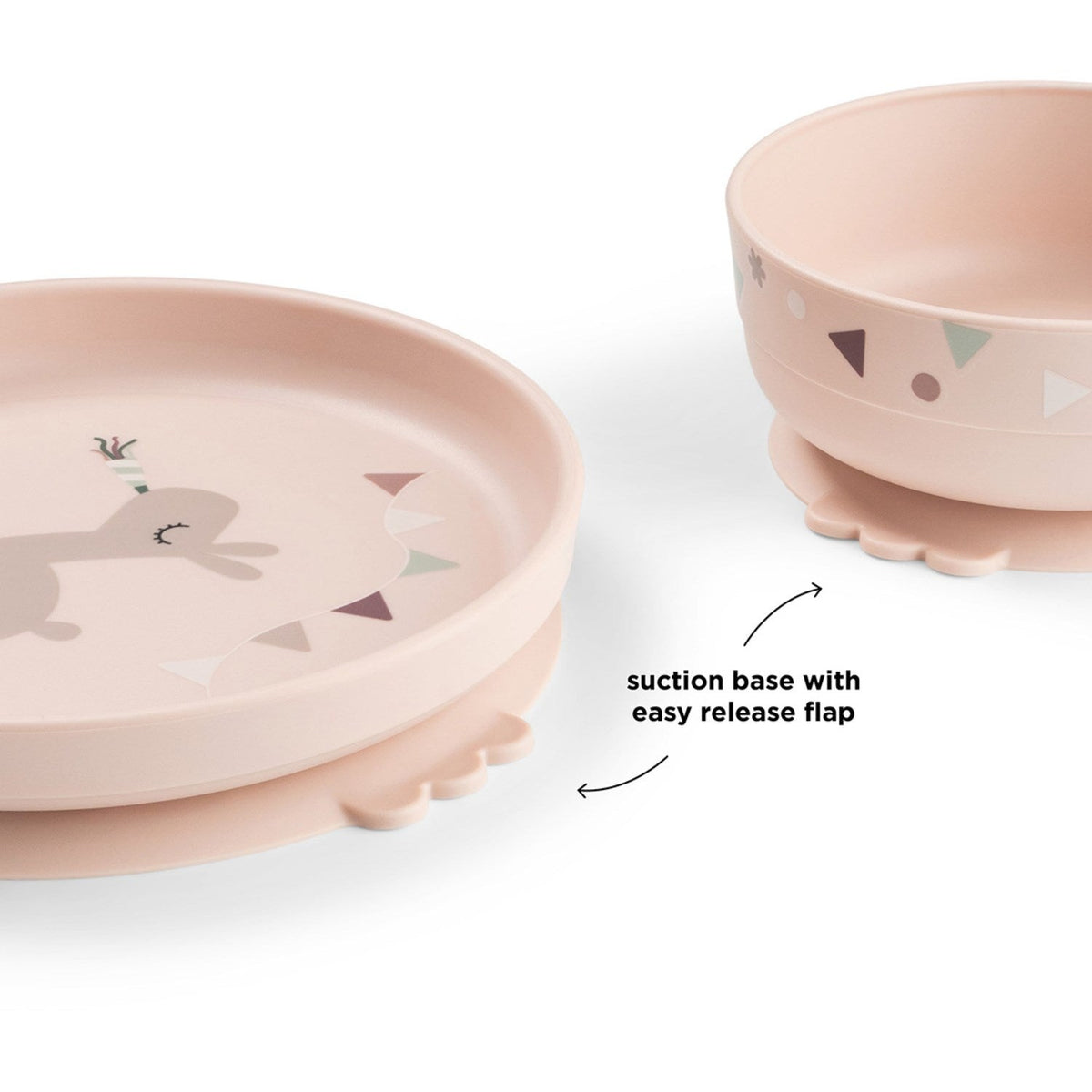 DonebyDeer Celebration Powder Foodie Spisesæt Med Sugekop