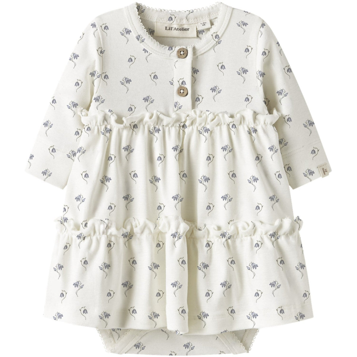 Lil'Atelier Coconut Milk Bell Flower Nbfgayo Sum Ls Body Kjole Lil