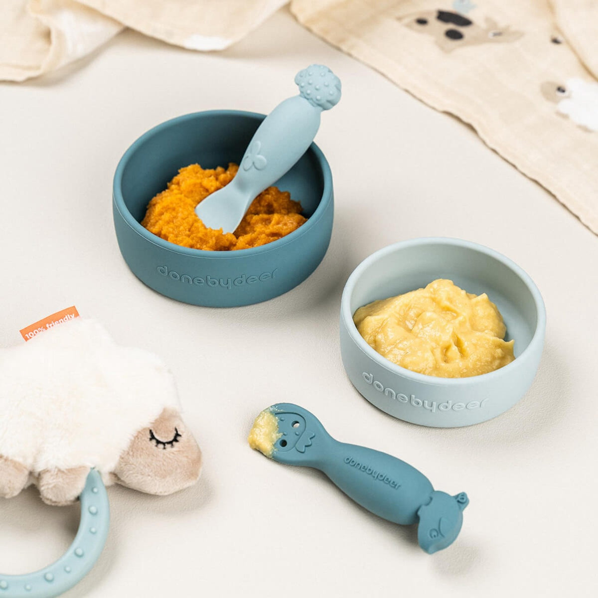 DonebyDeer Tiny Farm Blue Læringsske Sæt