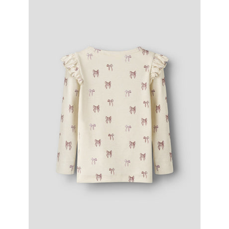 Lil'Atelier Turtledove Bow Nmfgavo Eko Ls Slim Top Lil Noos