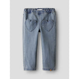 Lil'Atelier Medium Blue Denim Nmflulia Loose Dnm Jeans 4017-Cj S Lil