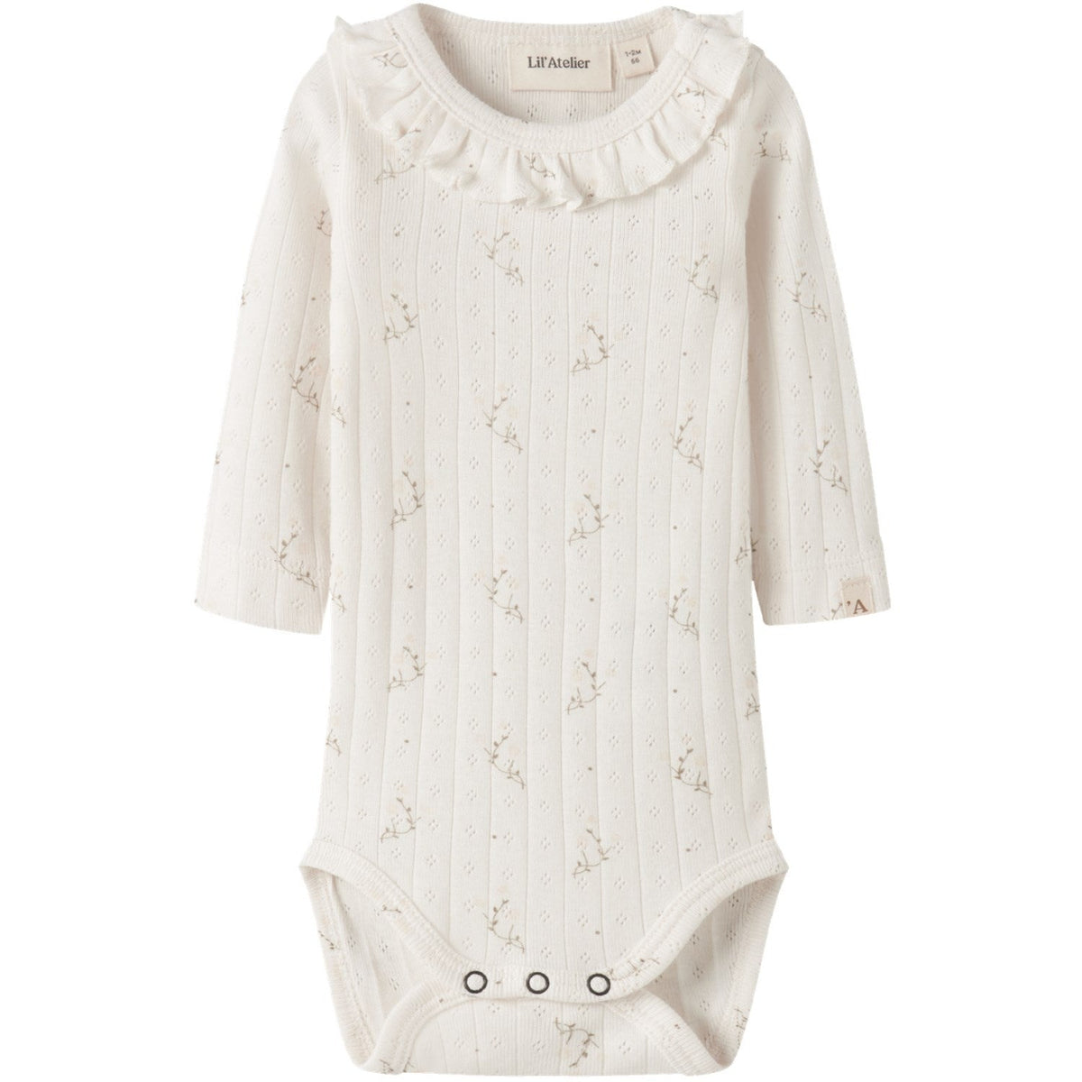 Lil'Atelier Coconut Milk Flower Nbfrachello Ria Ls Slim Body Lil