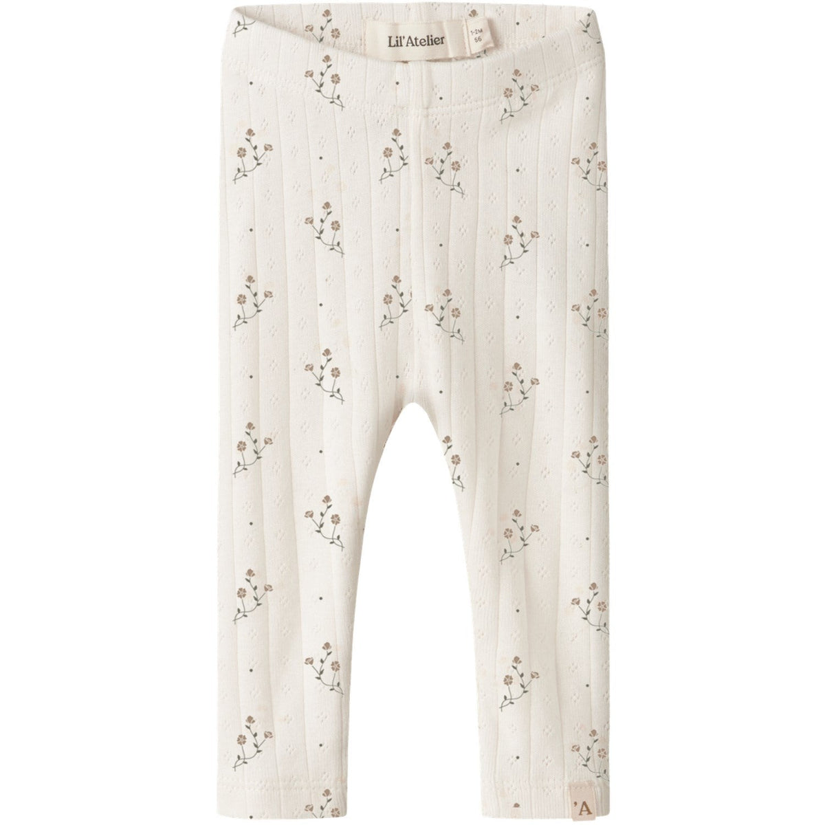 Lil'Atelier Coconut Milk Flower Nbfrachello Ria Slim Leggings Lil