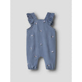Name It Denim Blue Flower Emb Nbfsage Dnm Overall 3606-Yb
