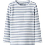 Name It Blue Fog Cloud Dancer Nmmdekab Slim Ls Top