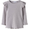 Name It Lilac Marble Melange Nmfblitta Ls Xsl Top