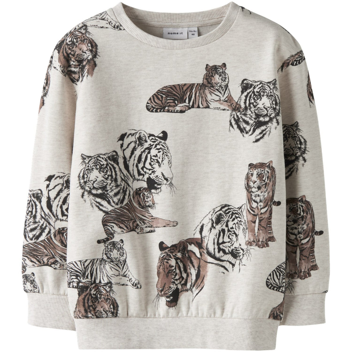 Name It Peyote Melange Nmmthorne Ls Nreg Sweat Bru Box