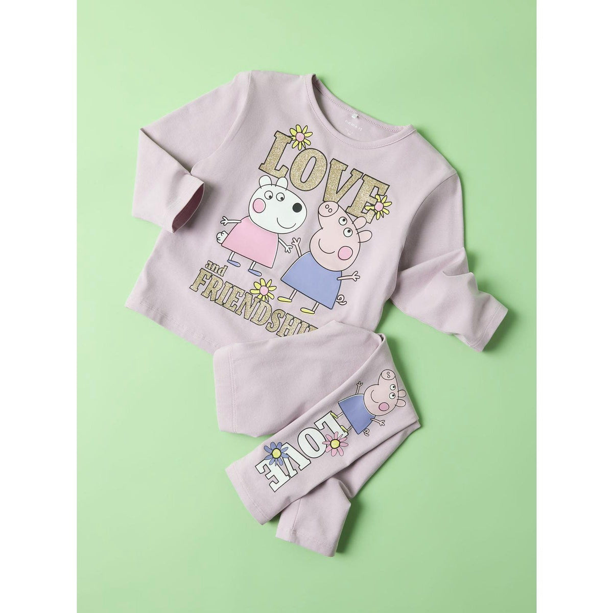 Name It Dawn Pink Nmfdada Peppa Ls Nreg Top Box Cplg