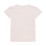 Minymo T-shirt m broderede blomster på lomme 124237
