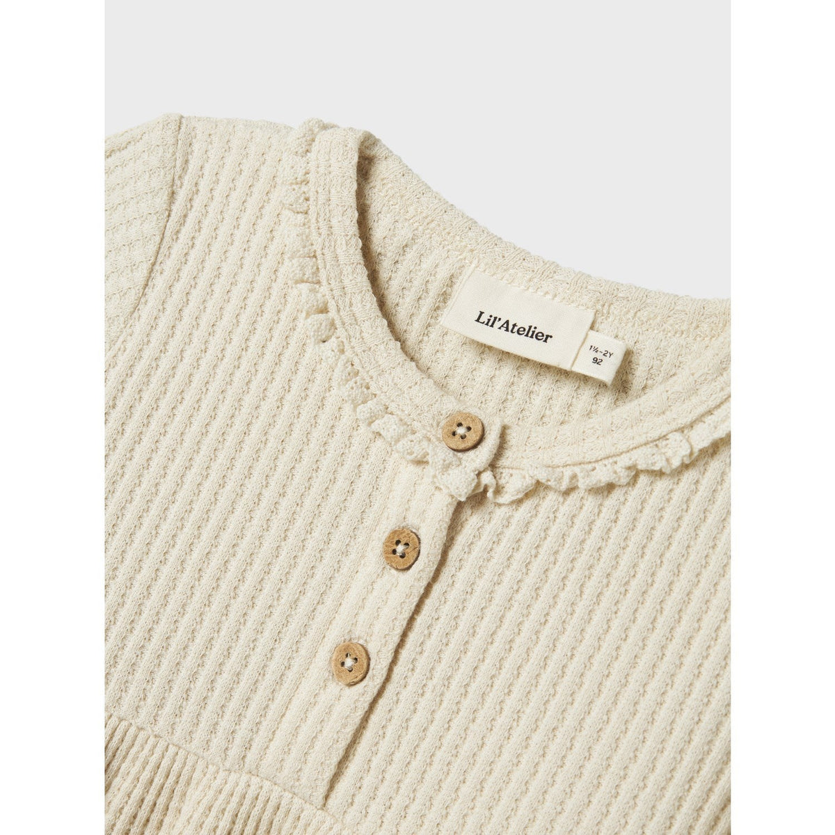 Lil'Atelier Turtledove Nmfosanne Ls Kjole Lil
