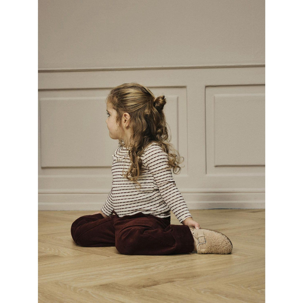 Lil'Atelier Hot Chocolate Nmfosophia Ls Slim Top Lil