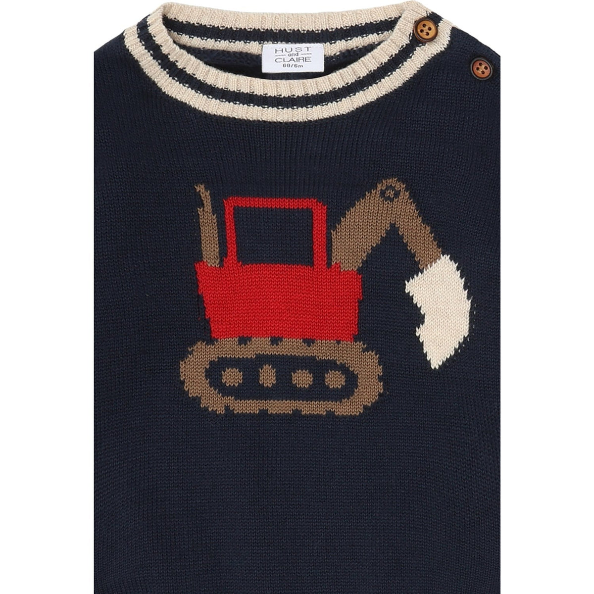 Hust & Claire More Navy Pilou Strik Backhoe