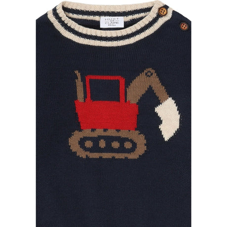 Hust & Claire More Navy Pilou Strik Backhoe
