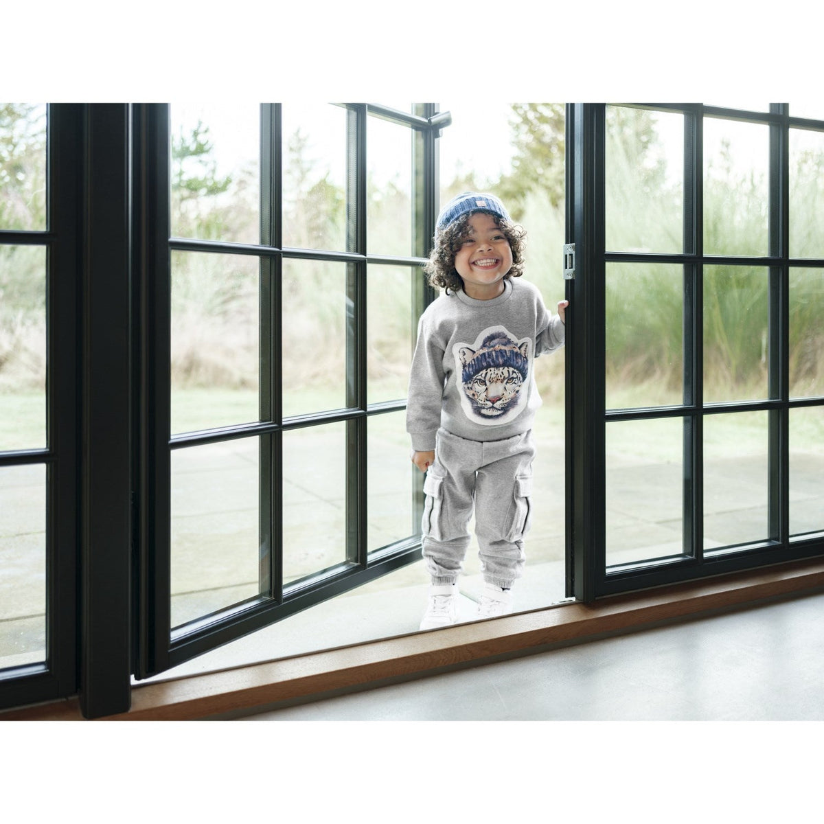 Hust & Claire Tile Grey Melange Sejer Snow Leopard