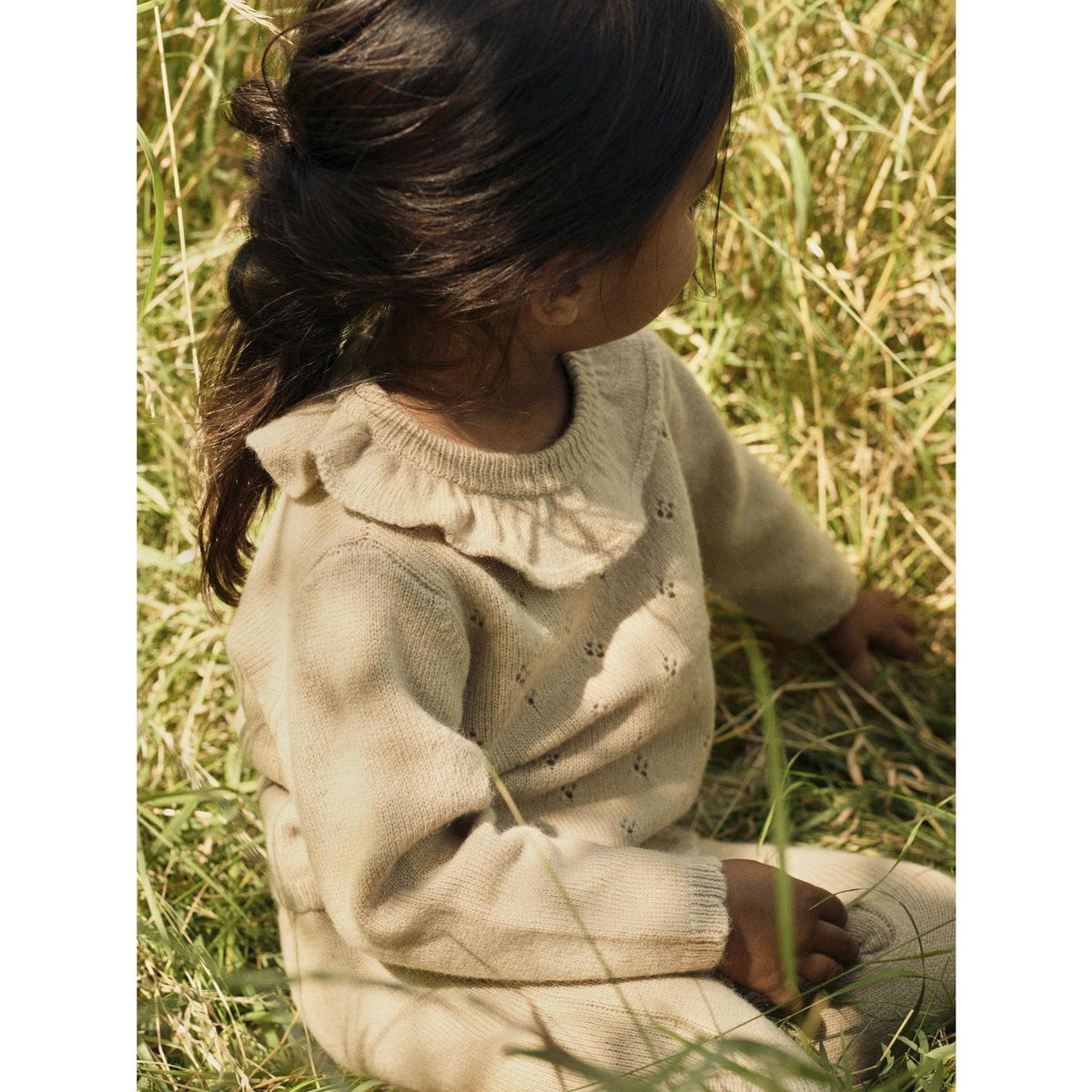Lil'Atelier Safari Melange Nmfnalio Ls Strik Lil
