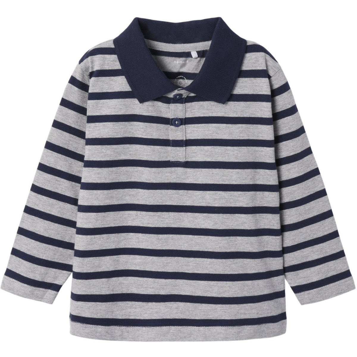 Name It Grey Melange Nmmotis Ls Nreg Polo