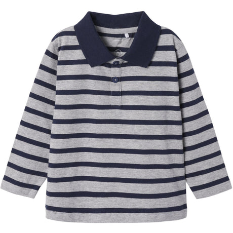 Name It Grey Melange Nmmotis Ls Nreg Polo