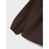 Name It Seal Brown Nmfolyssa Ls Bluse