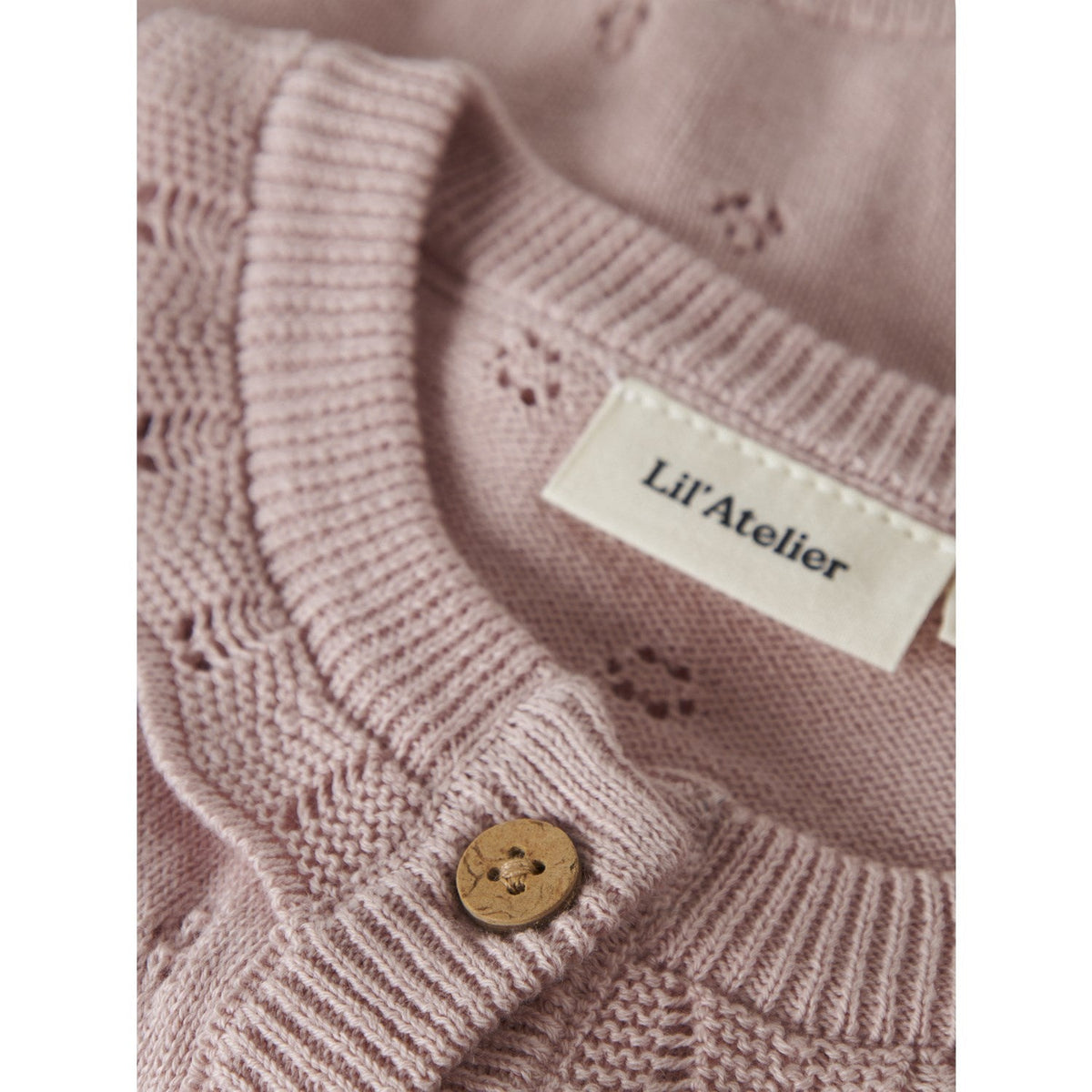 Lil'Atelier Peach Whip Melange Nbfdorina Ls Strik Card Lil