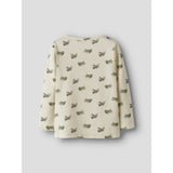 Lil'Atelier Coconut Milk Airplane Nmmlayo Geu Ls Slim Top Lil