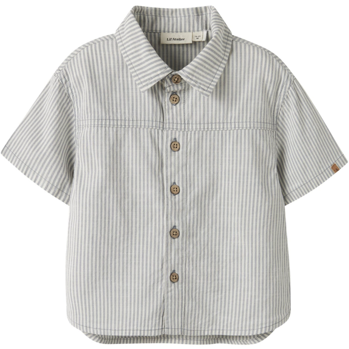 Lil'Atelier Coconut Milk Nmmdarko Ss Loose Skjorte Lil