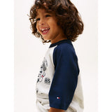 Tommy Hilfiger Light Grey Heather Lb Sports Graphic T-Shirt