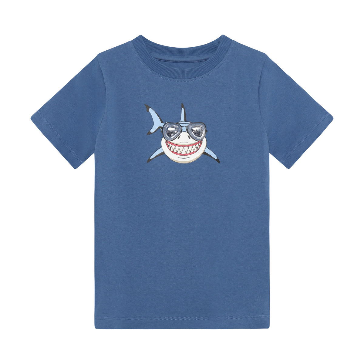 Minymo - Blå T-shirt med haj 134304