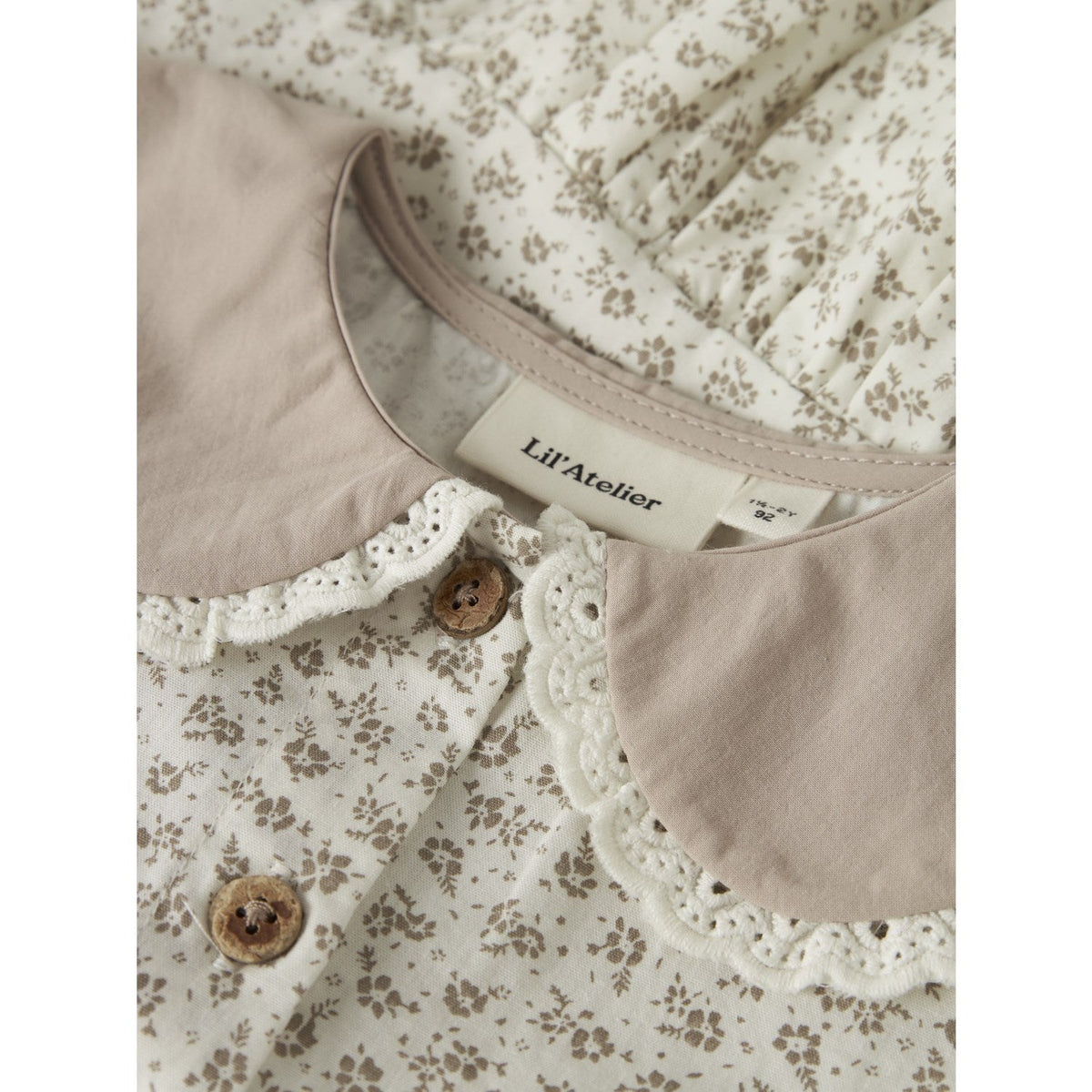 Lil'Atelier Coconut Milk Nmffjola Ss Loose Skjorte Lil