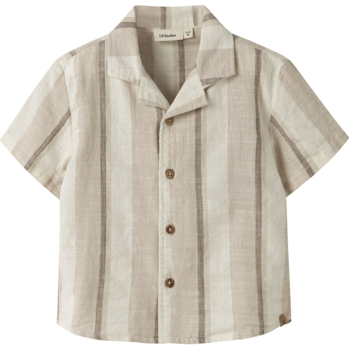 Lil'Atelier Coconut Milk Nmmfibert Ss Loose Skjorte Lil