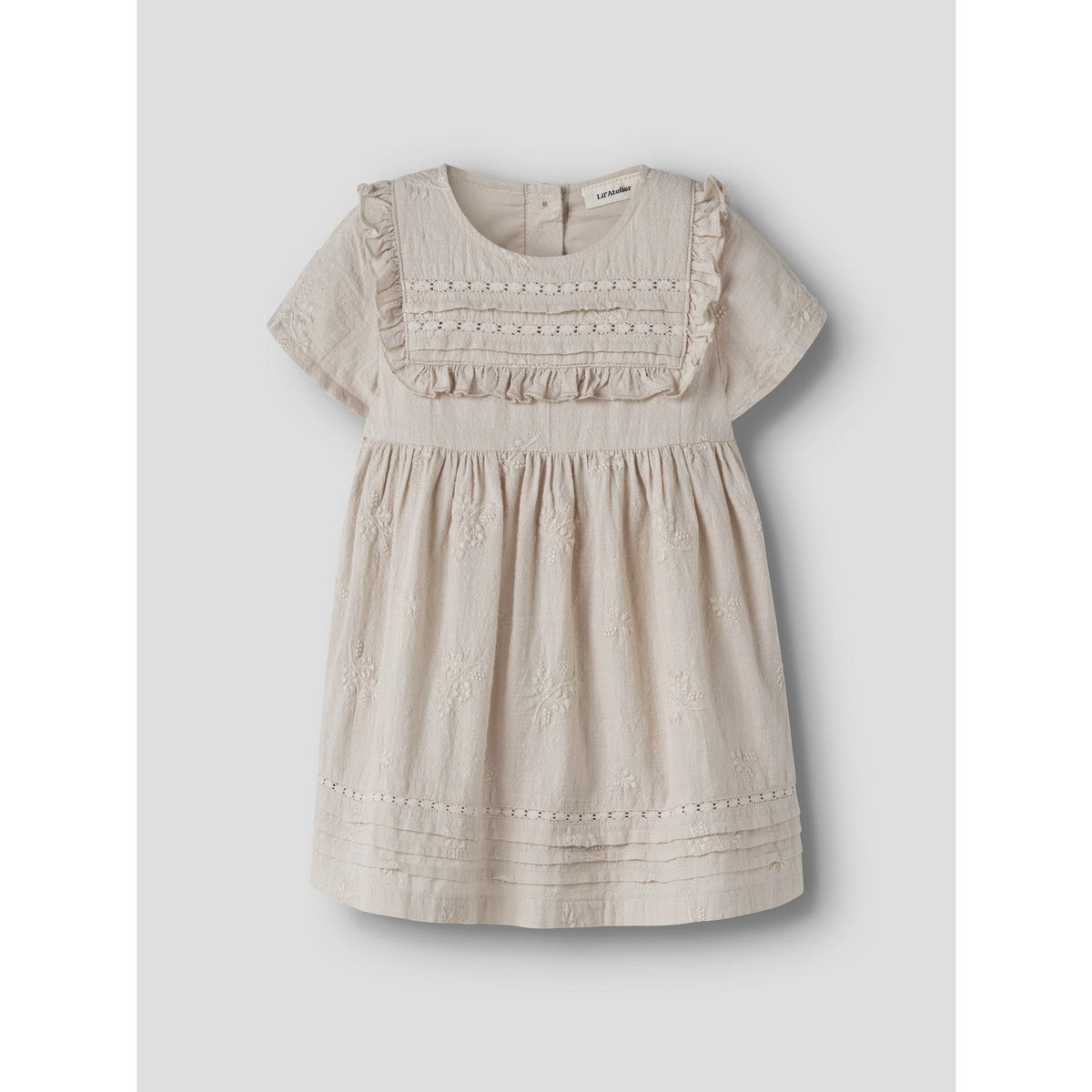 Lil'Atelier Pumice Stone Nmfferonia Ss Loose Kjole Lil