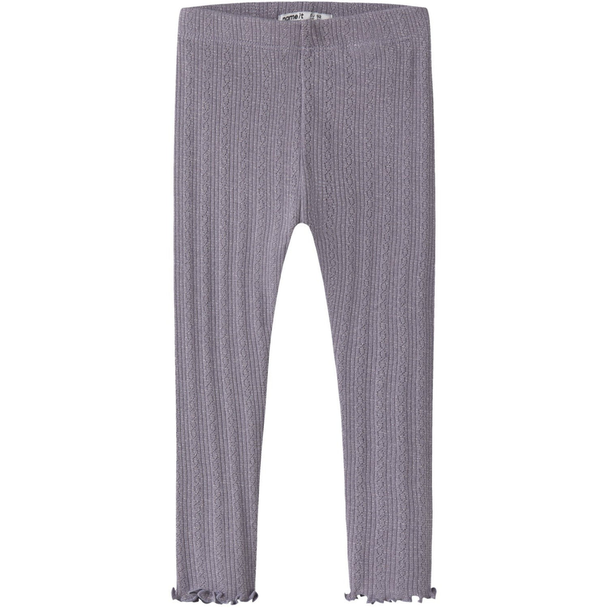 Name It Lavender Gray Melange Nmfblitta Slim Leggings