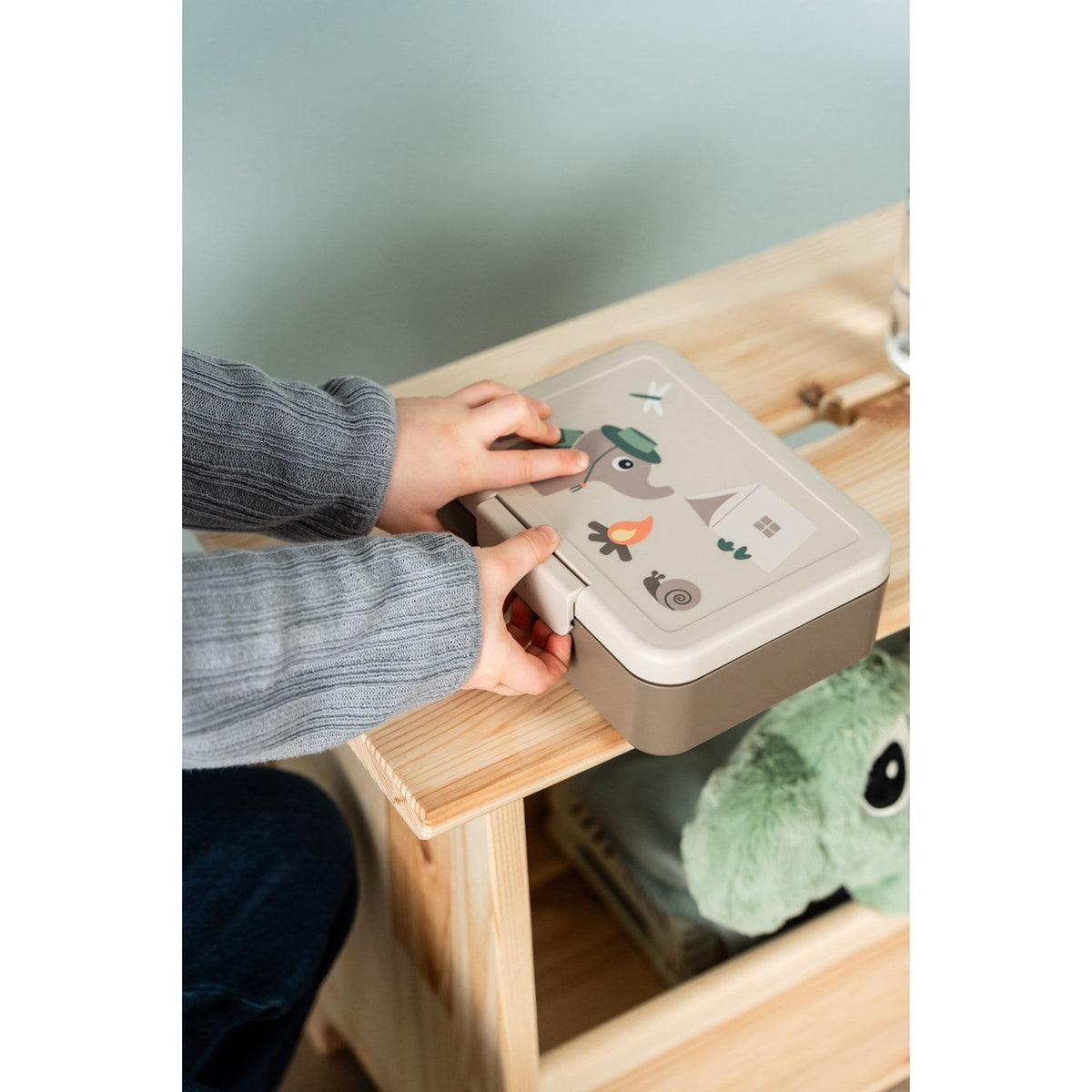 DonebyDeer Sand Tiny Trails Madkasse Med Opdeler
