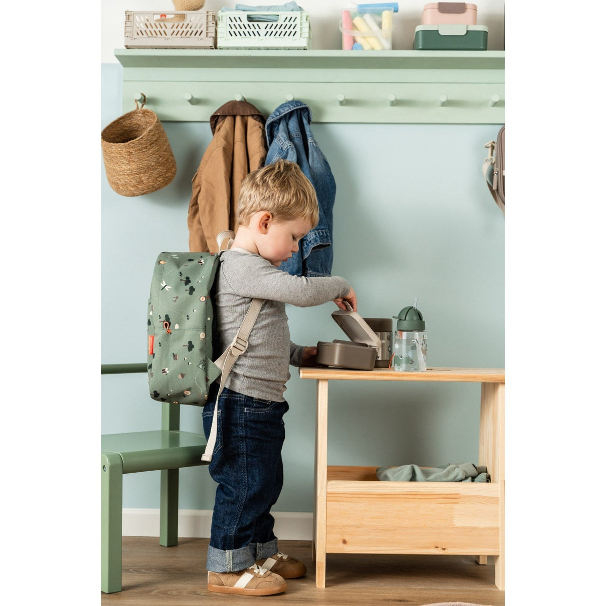 DonebyDeer Sand Tiny Trails Tiny Madkasse Med Snack Picks