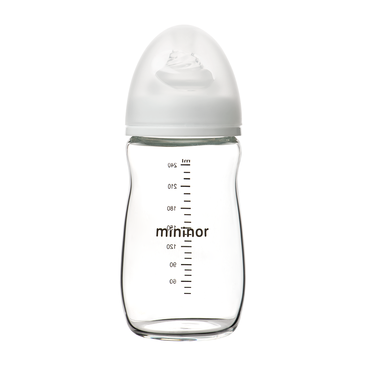 Glassutteflaske 240 ml 0m