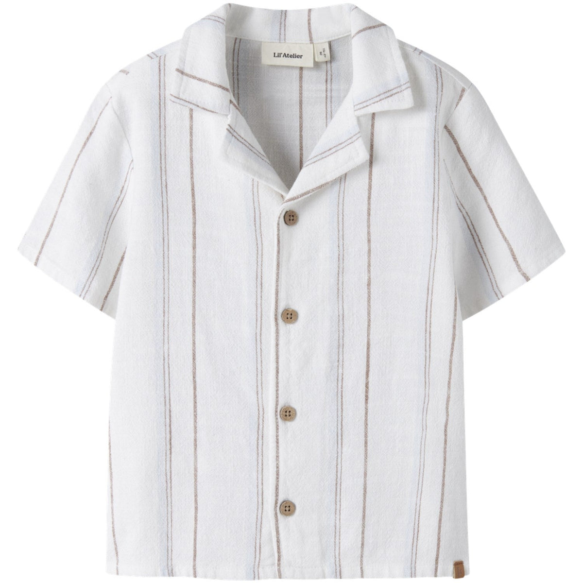 Lil'Atelier Coconut Milk Nmmjeran Ss Loose Skjorte Lil