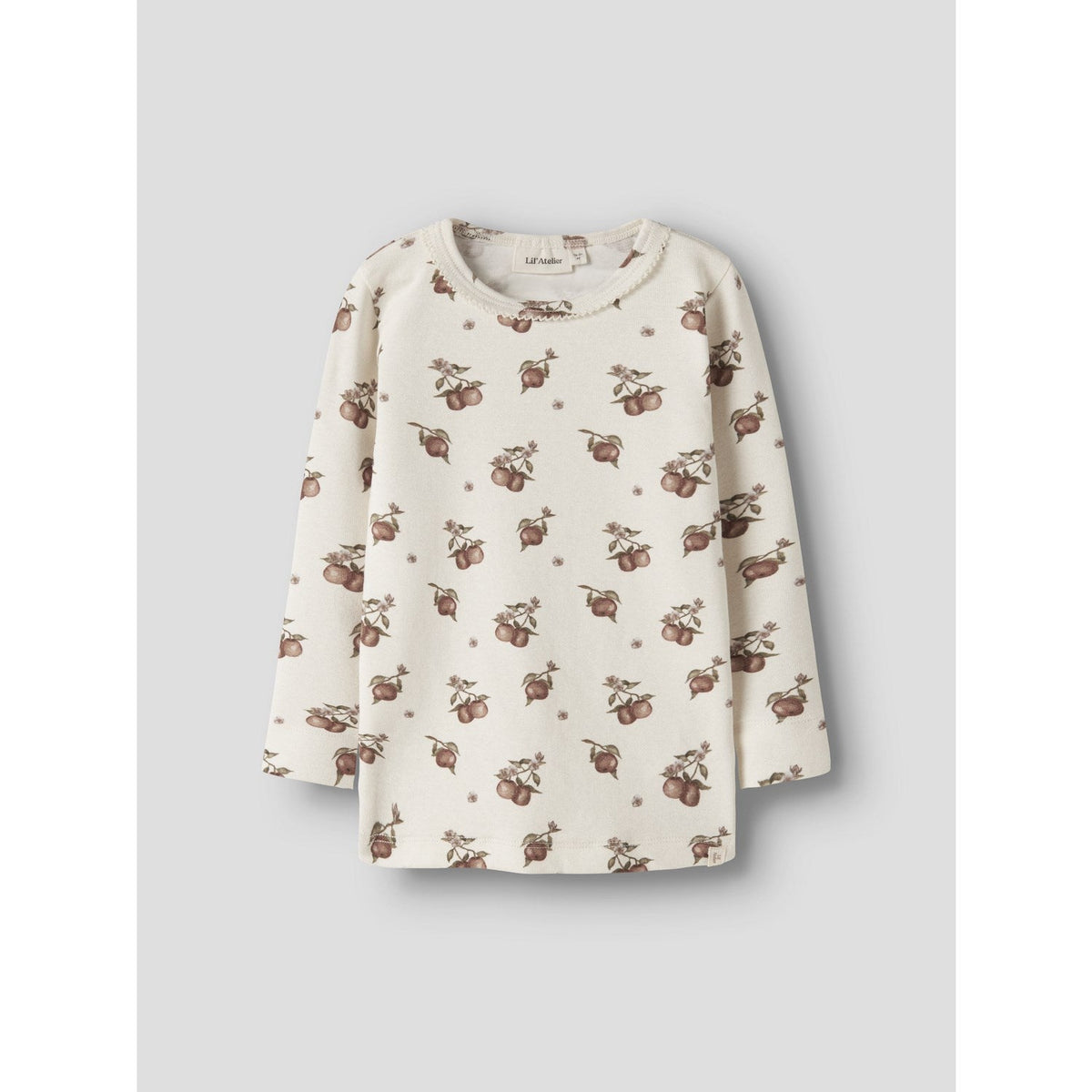 Lil'Atelier Turtledove Apples Nmfgayo Sig Ls Slim Top Lil