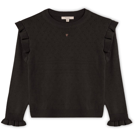 Fliink Coffee Bean Fame O-Neck Bluse