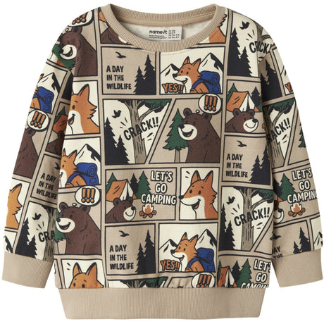 Name It Sesame Nmmoswaldy Ls Nreg Sweat Bru Box