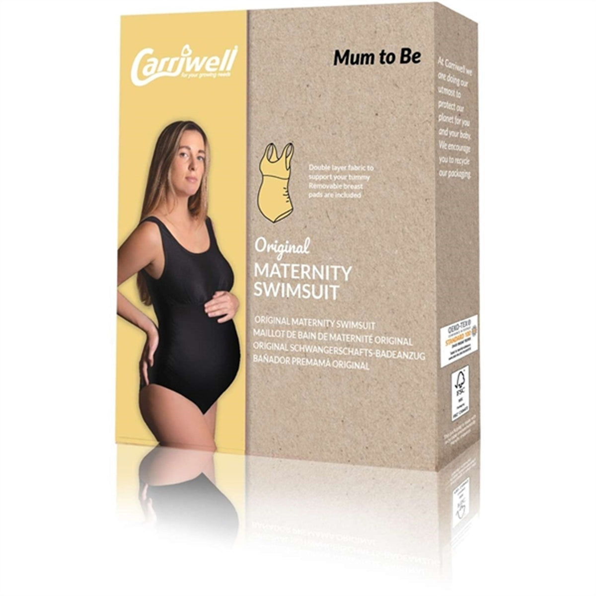 Carriwell Graviditets Badedragt Sort