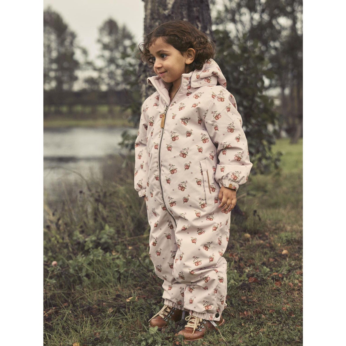 Lil'Atelier Hushed Violet Apples Nmflasnow10 Flyverdragt Aop Fo Lil