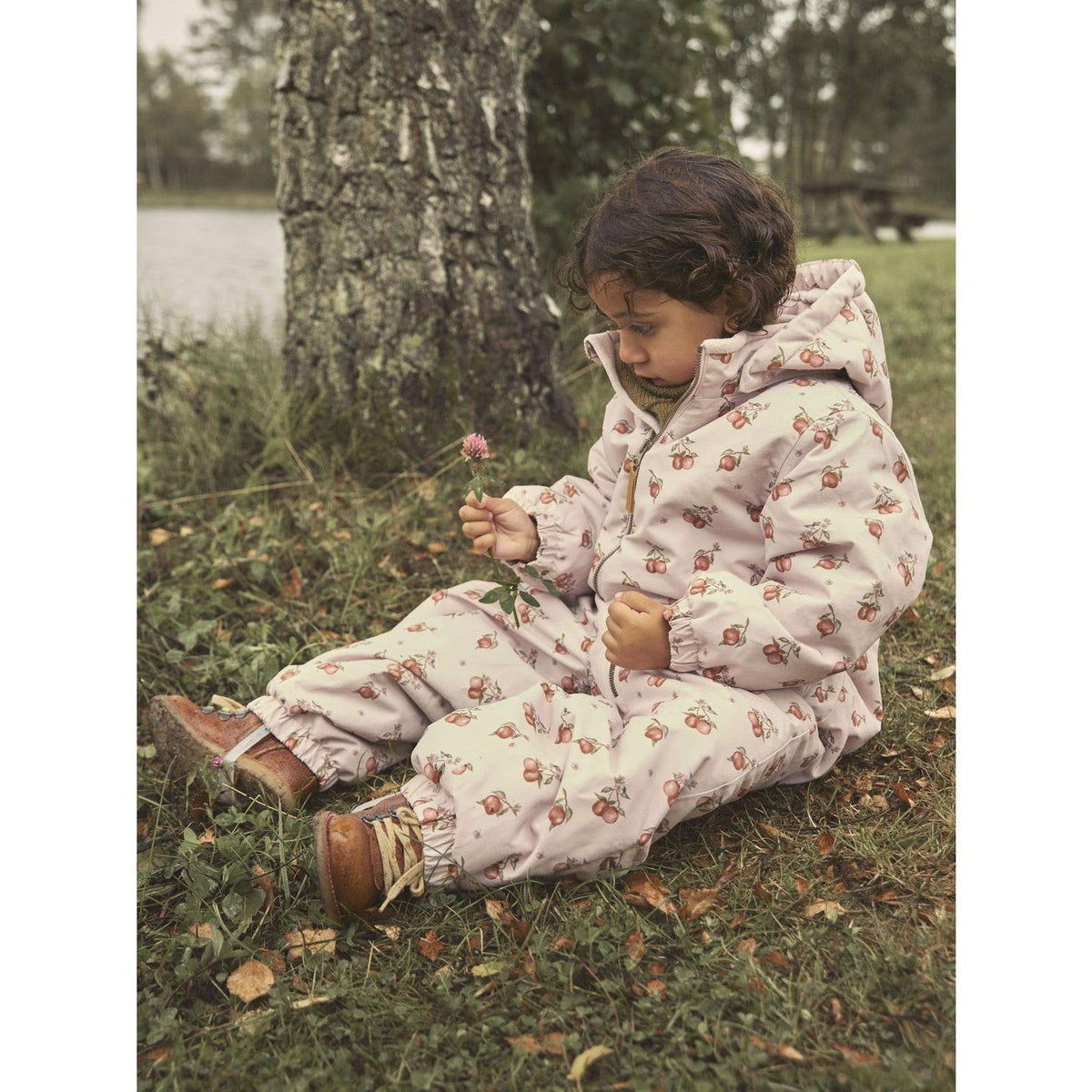 Lil'Atelier Hushed Violet Apples Nmflasnow10 Flyverdragt Aop Fo Lil