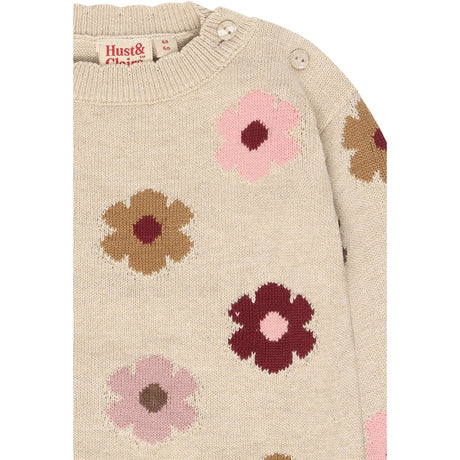Hust & Claire Old Beige Melange Pusle Flower