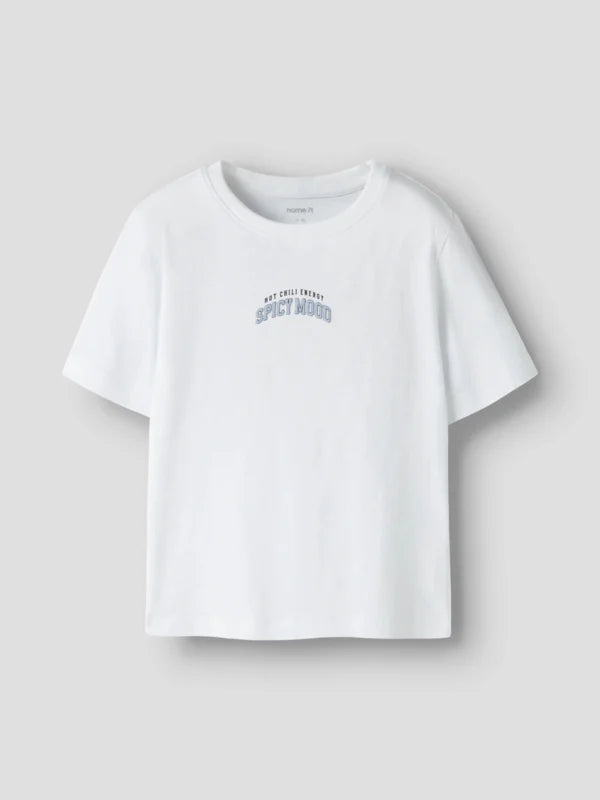 NMMHUGHE SS NREG TOP BOX - bright white "4"