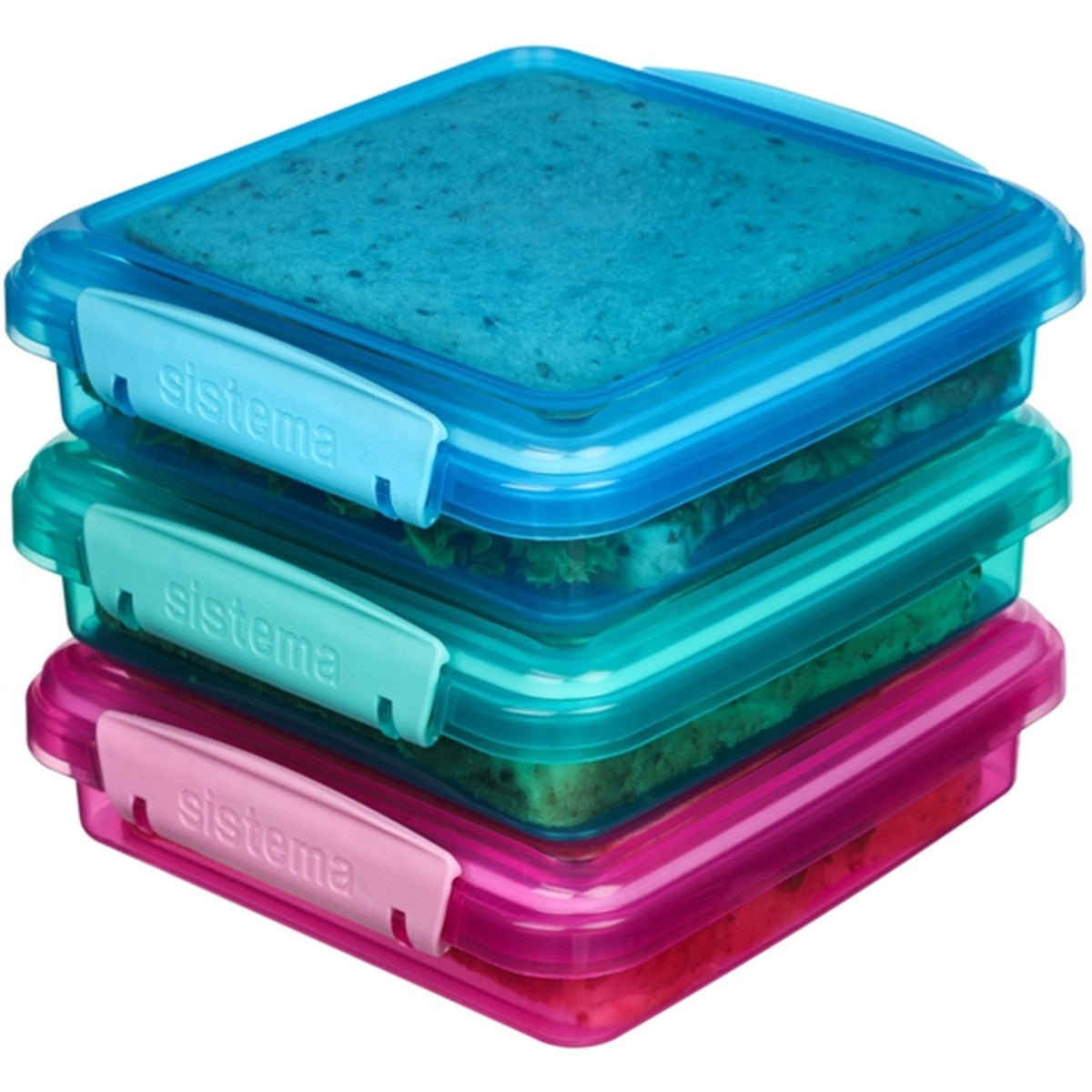Sistema Sandwich Box Madkasse 450 ml Lunch Mixed Pack 3-pak