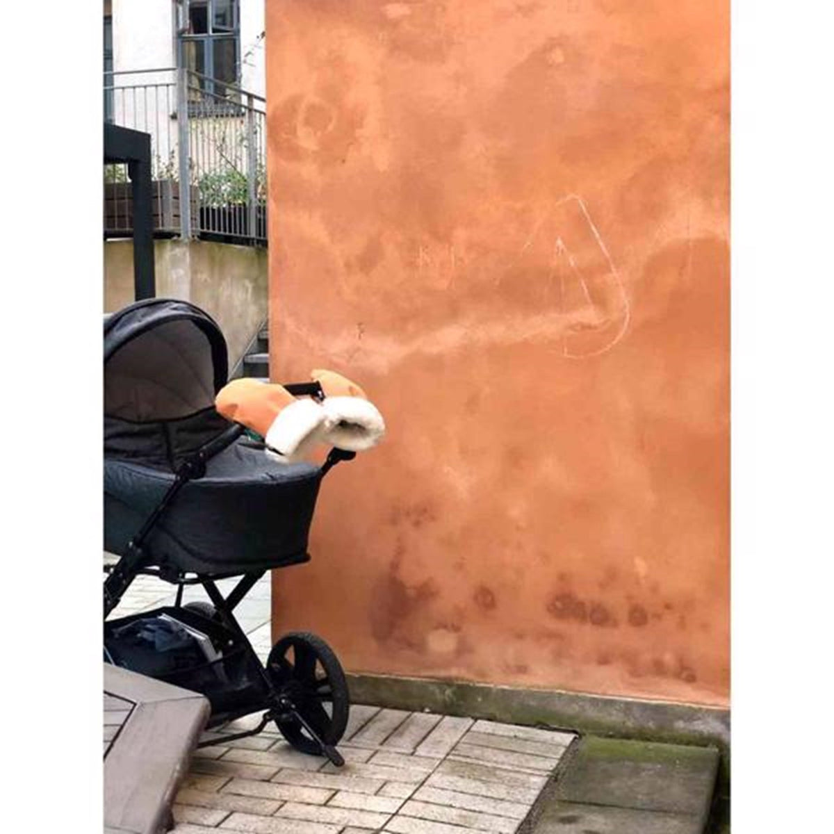 KongWalther Østerbro Barnevogns Handske Faux Brown Bark