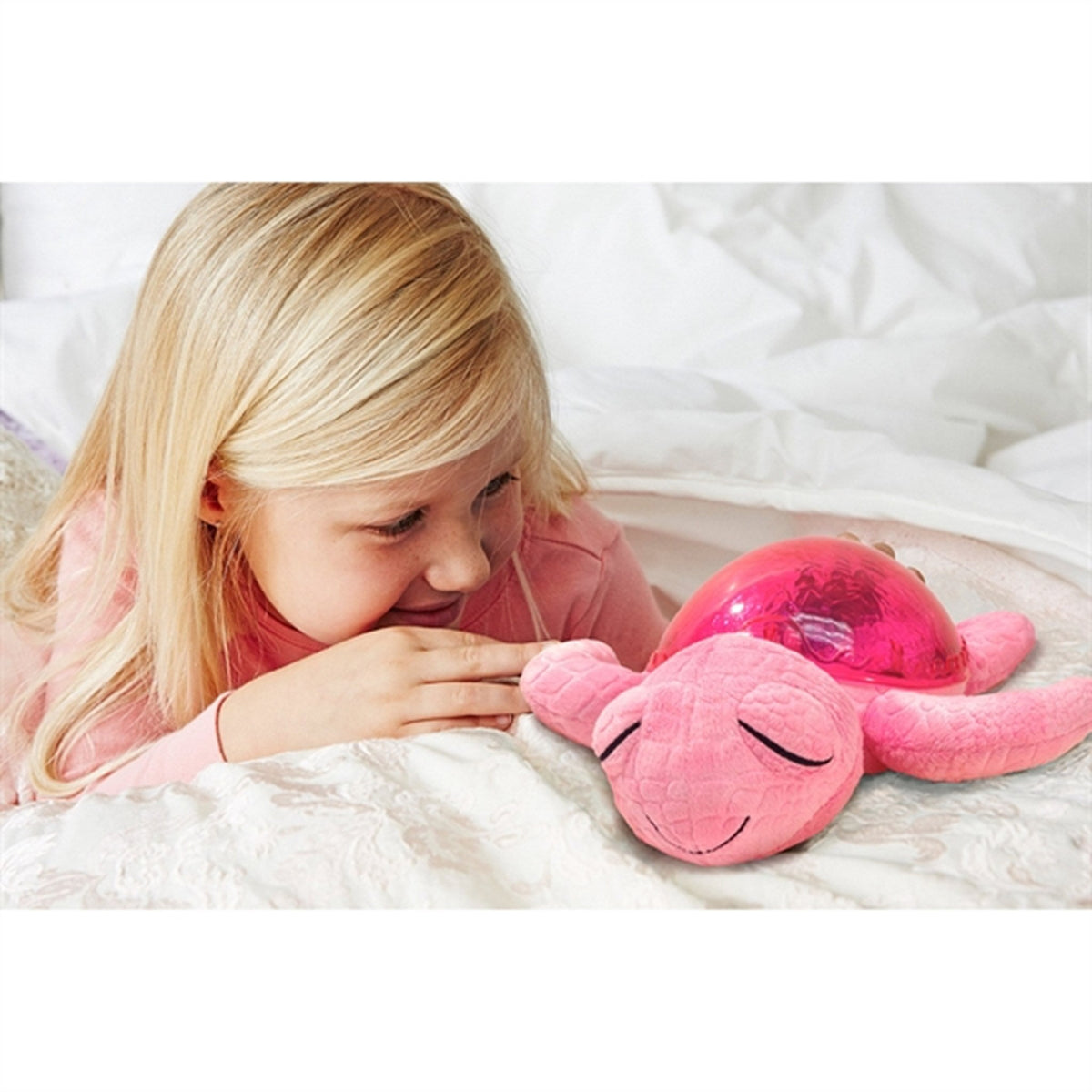 Cloud B Tranquil Turtle Natlampe Pink m. Lyd