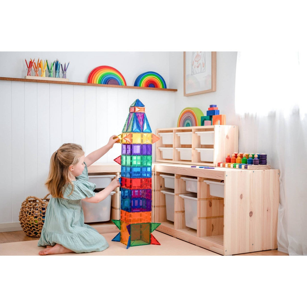 Connetix Rainbow Creative Pak 102 Styks