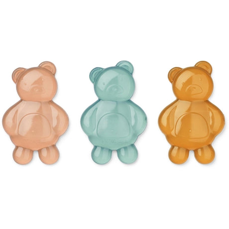 Liewood Kayden Mr Bear Genanvendelig Madpakkekøler 3-Pak Mustard Mix
